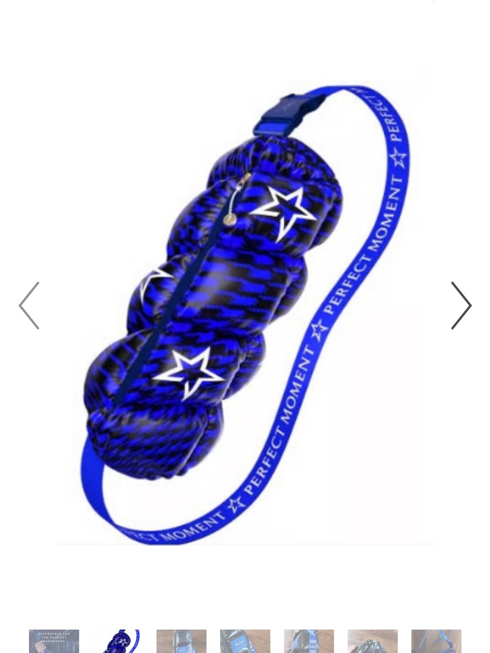 Perfect Moment Electric Blue Star Quilted Shoulder Bag